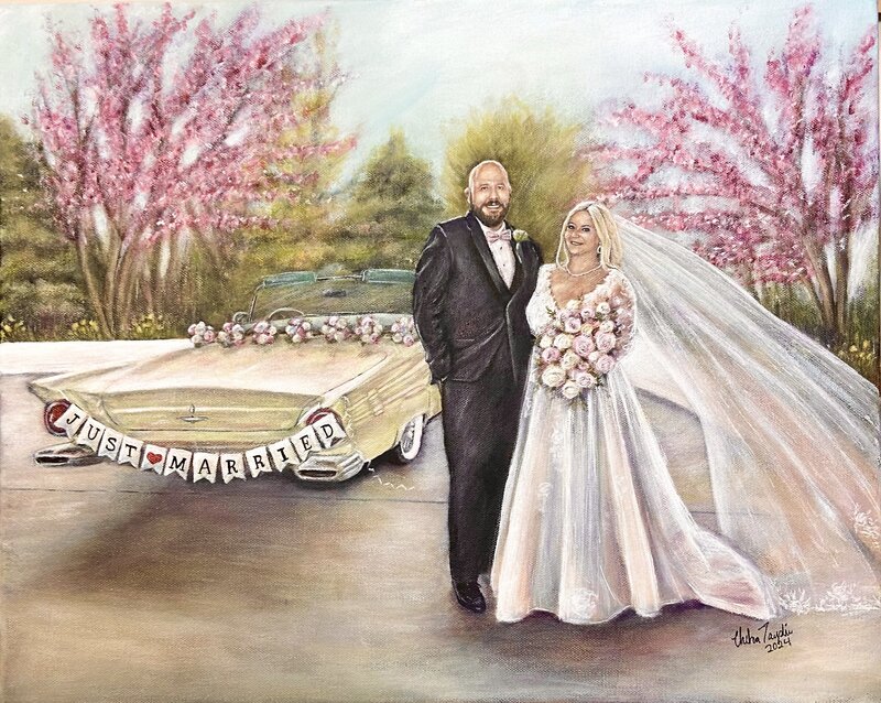 Violet Rak Wedding Painting