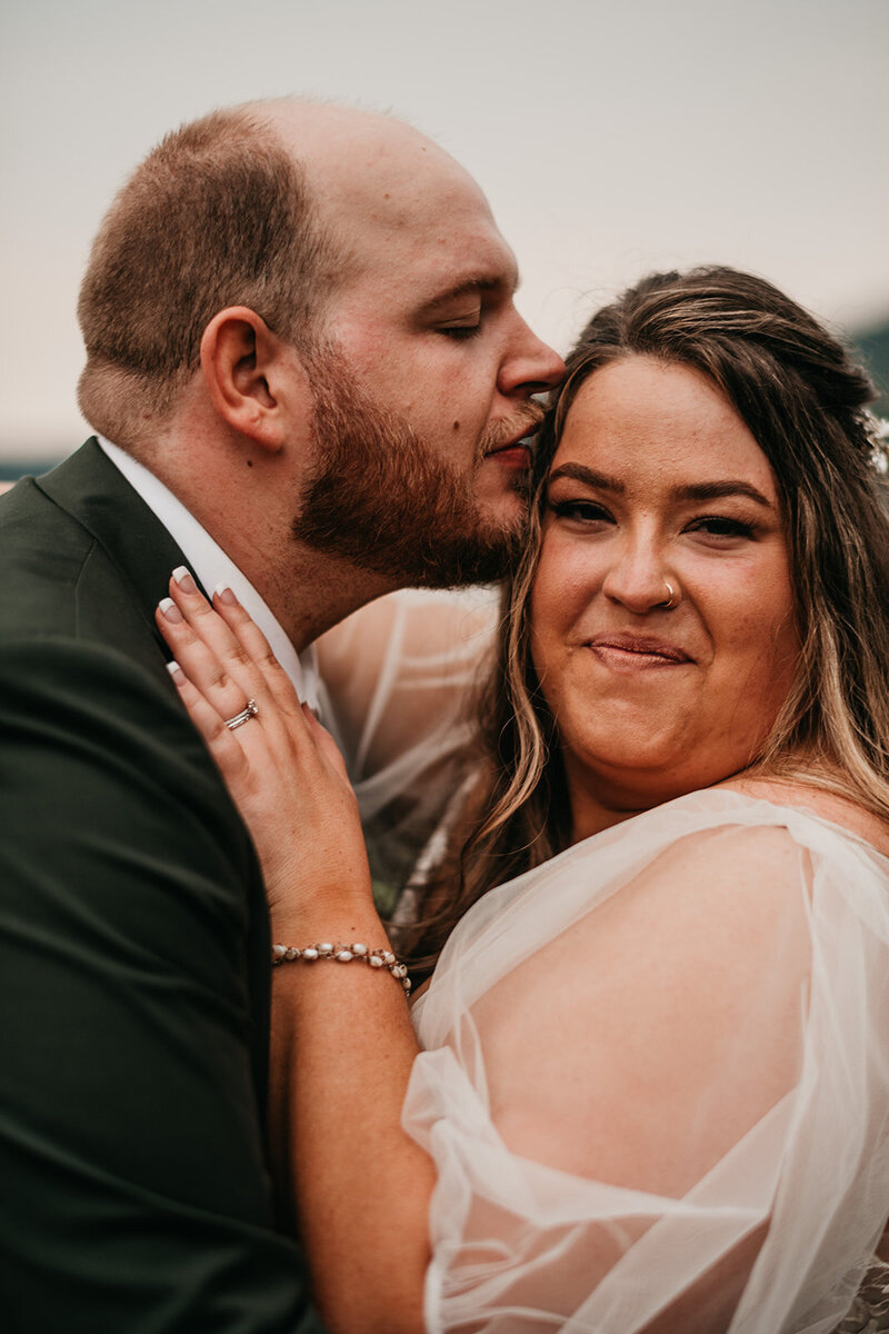 Intimate Bride and Groom Moment Pacific Northwest Bliss (2)
