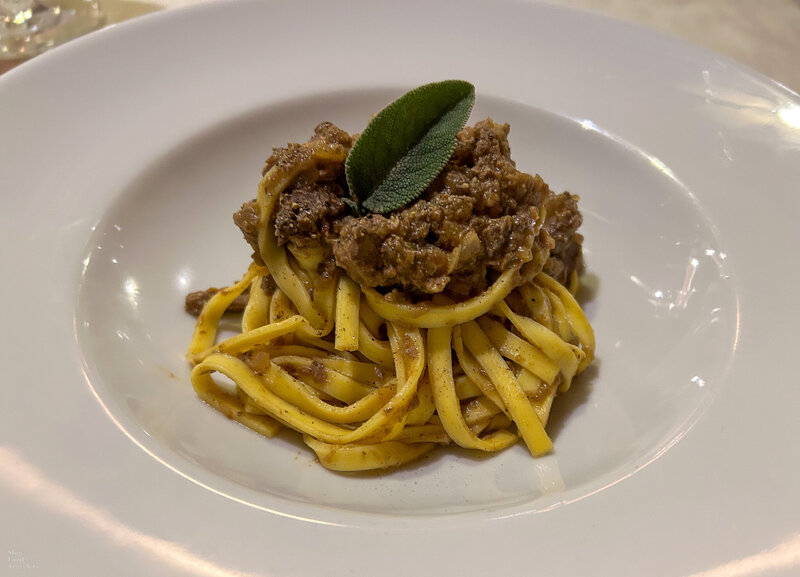 Pasta at Osteria dell'Enoteca in Florence, Italy