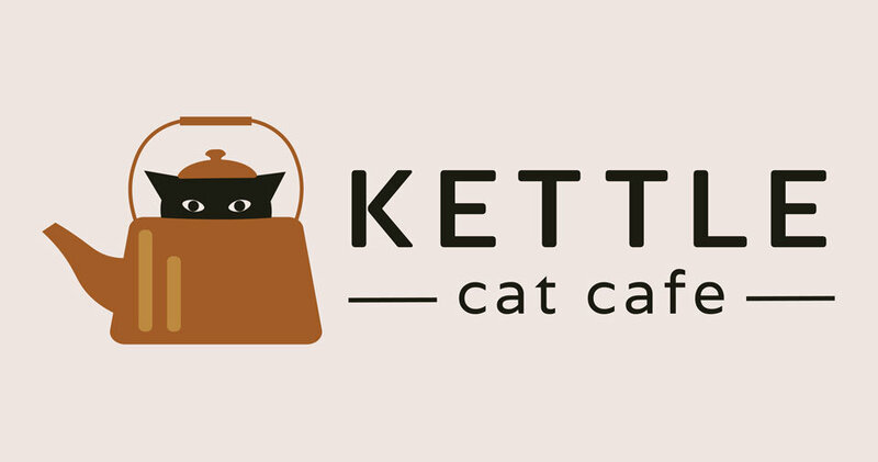 Kettle Cat Cafe Horizontal Logo