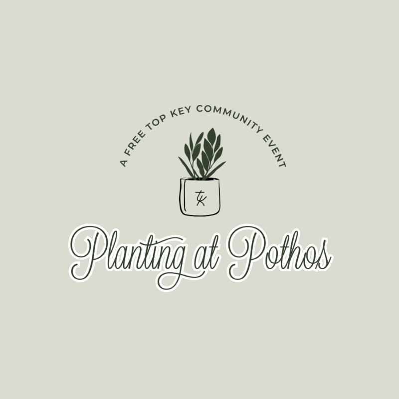Graphic that says Planting at Pothos