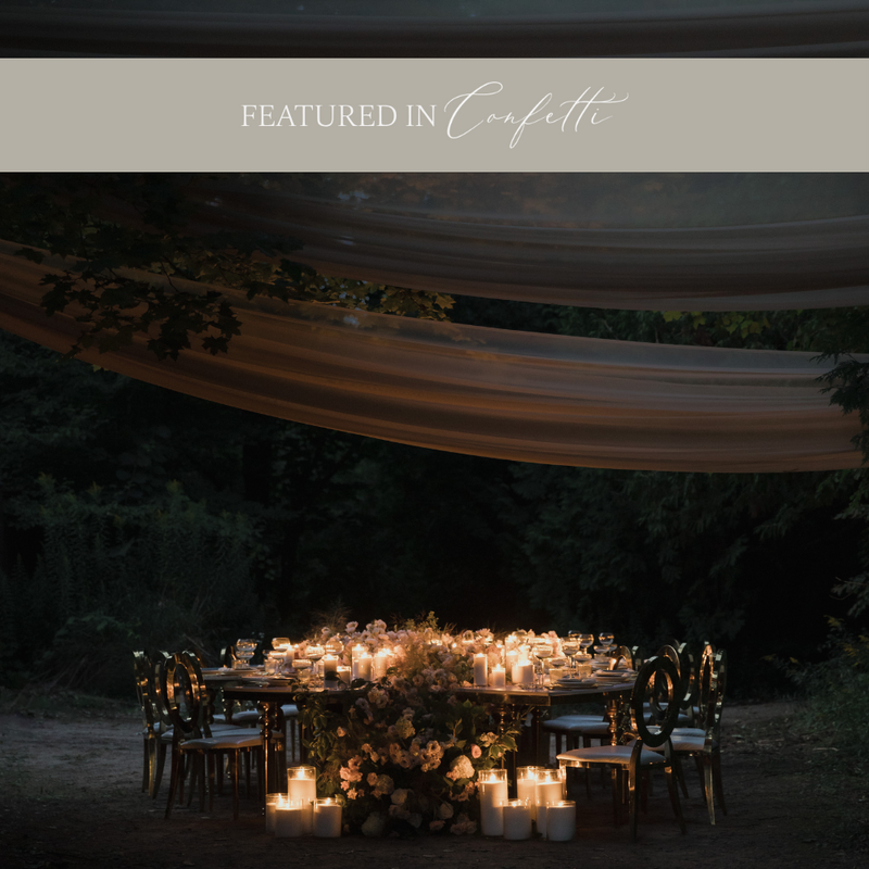 Wedding Reception with Candles - Sonia V Photography