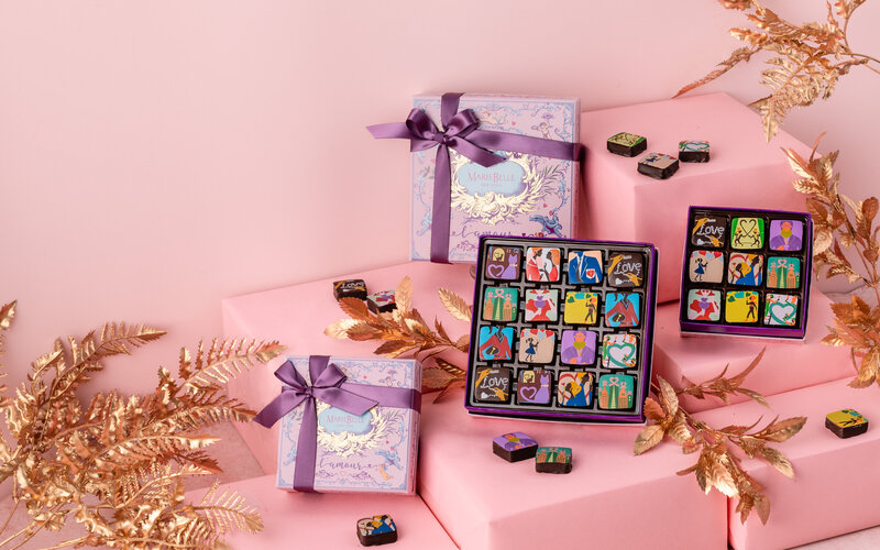 Indulge in the romance of Valentine’s Day with this exquisite product photography featuring MarieBelle’s Valentine’s Day chocolate collection. Capturing the essence of luxury and passion, the set design seamlessly aligns with MarieBelle’s signature pink, gold, and angelic motifs, delivering an elevated and seductive aesthetic. The rich tones, elegant compositions, and soft, romantic lighting highlight the intricate details of the packaging and the decadent chocolates inside. Perfect for those seeking high-end chocolate photography that evokes desire and indulgence. This Valentine’s Day chocolate photography showcases the ultimate gift for chocolate lovers, blending sophistication with an irresistible allure.