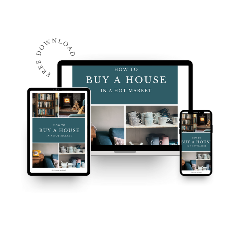 How to Buy a House in a Hot Market tech screen mockups