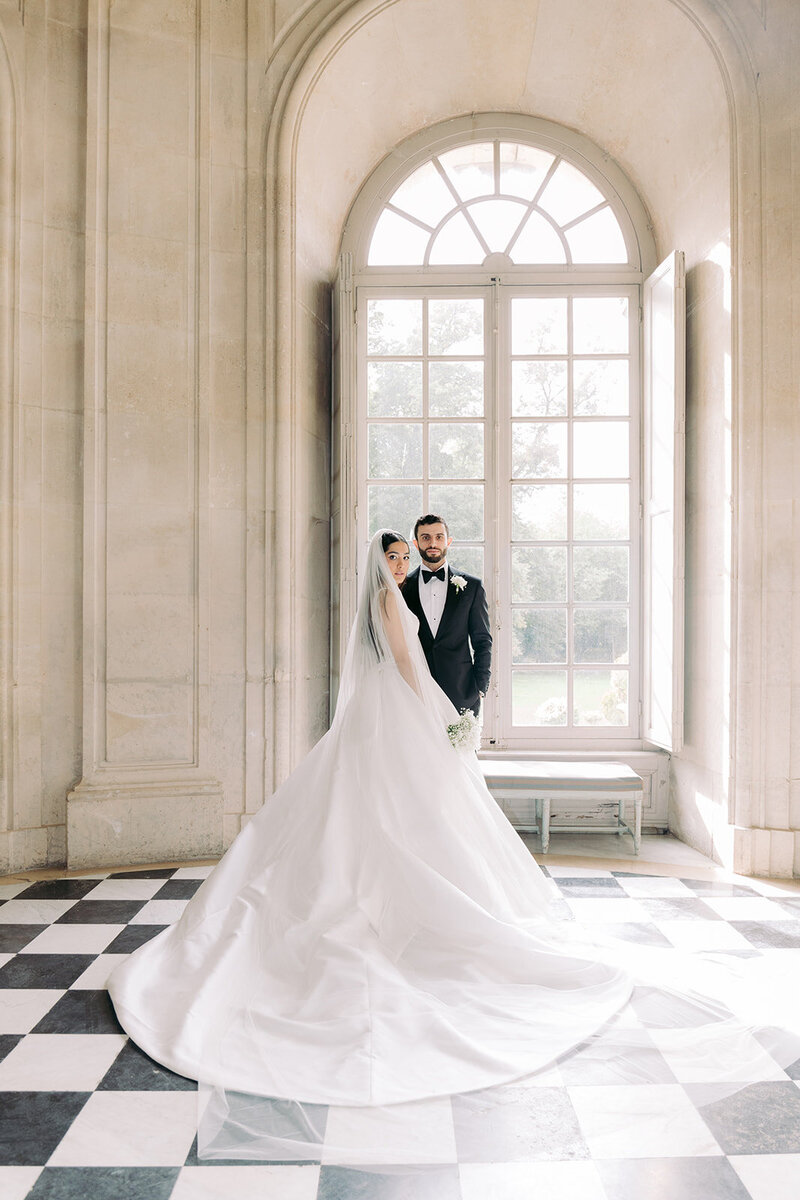 Wedding photography of Ghazaleh and Jason in Chateau de Champlatreux