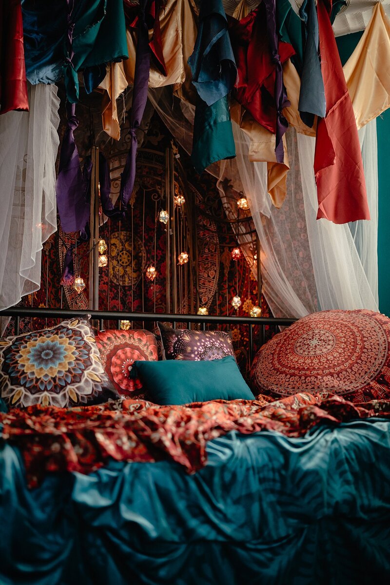 Image of a Bohemian Styled Set in a Norfolk Boudoir Studio
