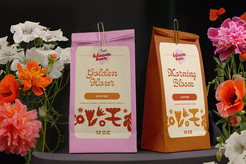 Bloom Bar’s brand identity, logo, and packaging design was strategically created for coffee shops and boutique food & beverage businesses. Wildspark crafted retail-ready labels and branding that elevates the customer experience and helps founders stand out on shelf.

Wildspark designed Bloom Bar’s coffee shop and floral branding with logo, packaging, and label design that combines strategy and aesthetics to attract customers and grow the business. Every touchpoint reflects a cohesive brand story.