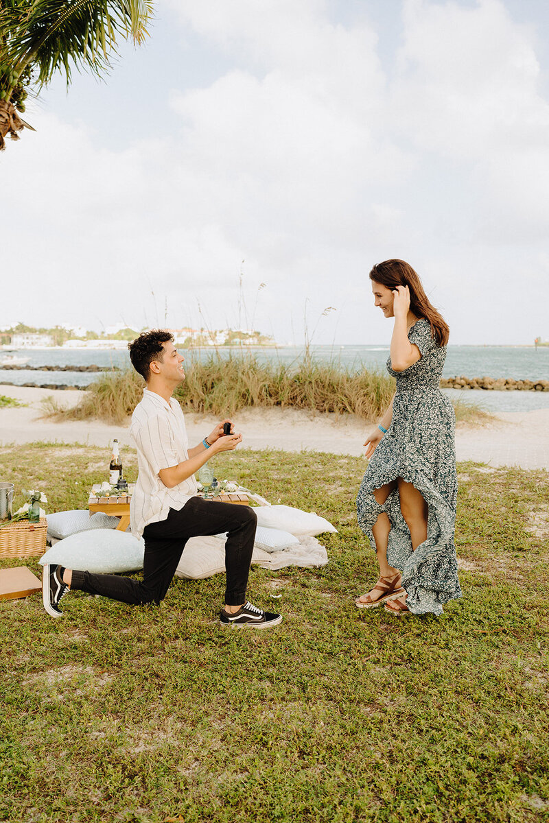 florida beach surprise proposal