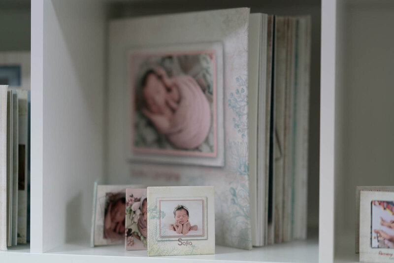 Sample product picture album for newborn photography in orlando