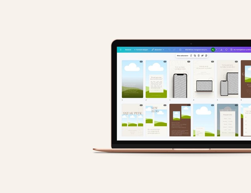 Editorial Instagram templates for photographers Wild Willow19