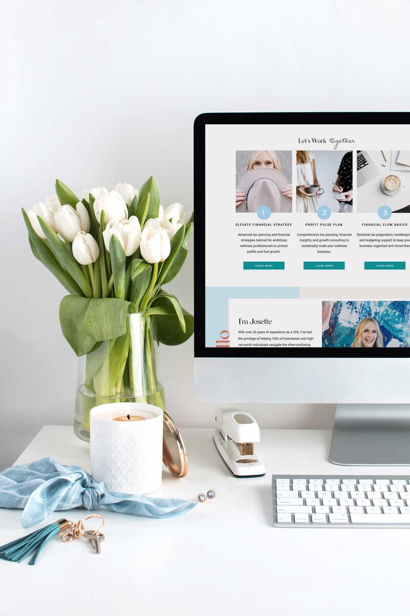 Embark on a journey of inspiration with Sucheta's world-renowned keynote speaker website on the captivating display of an iPad. Crafted with precision by a Showit Web Design specialist, immerse yourself in the transformative power of travel through seamless navigation and captivating visuals.