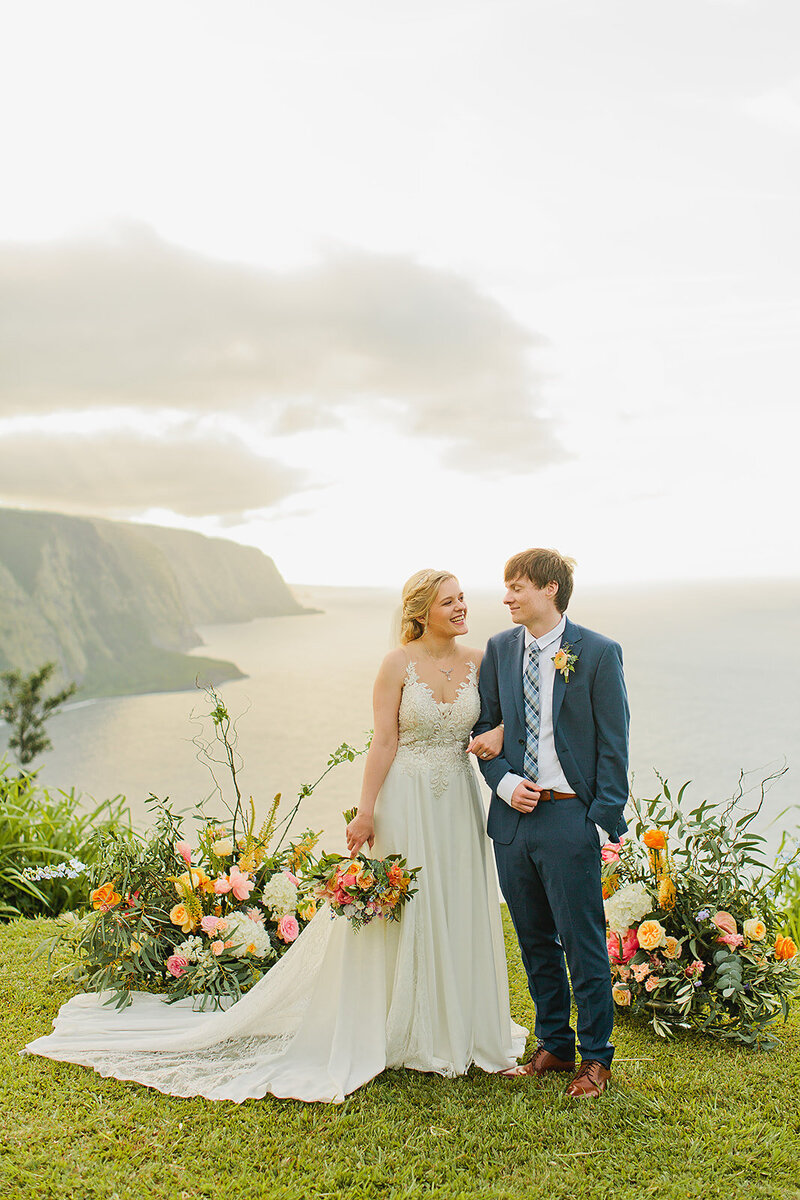 Black Sand Beach Wedding on Hawaii Island by The Chapter of Love