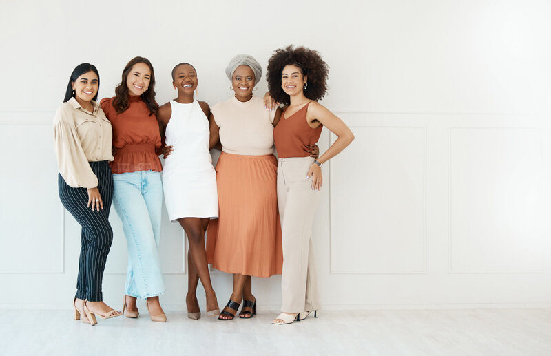 Group of entrepreneurs in photoshoot