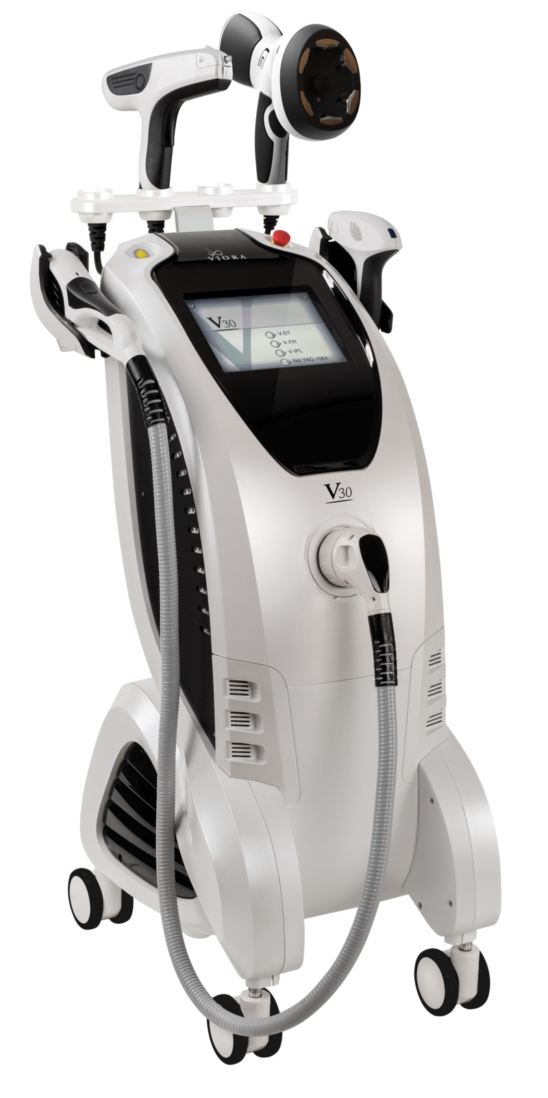 Sinclair V-30 device is versatile and is compatible with all of Sinclair's handpieces for different aesthetic refinement treatments.