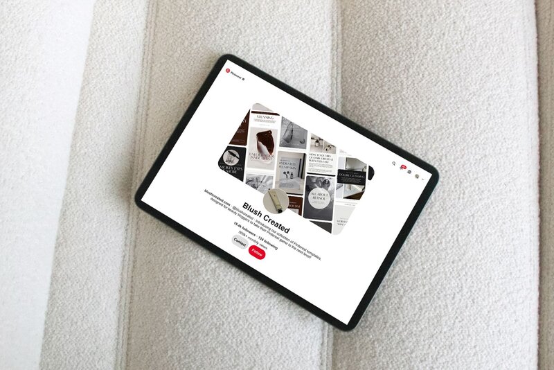 Pinterest templates designed for beauty bloggers, edit in Canva