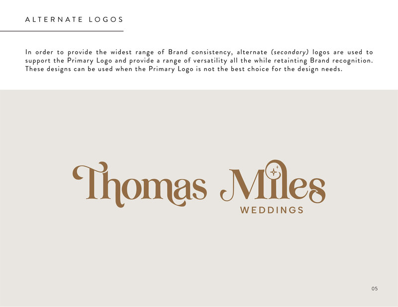 Thomas Miles - Brand Identity Style Guide_Alternate Logos