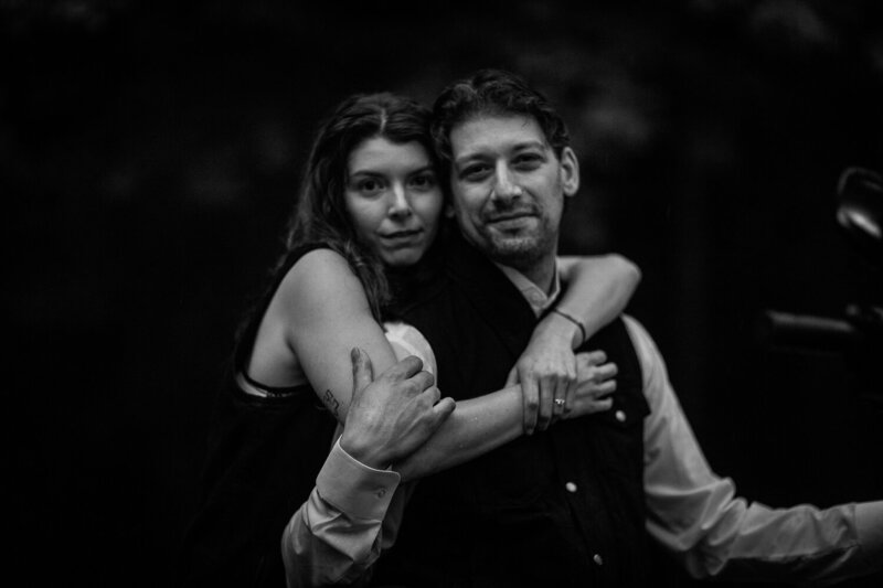 36_Eagle_River_Wisconsin_Lake_Cabin_Rainy_Engagement_Photos_Motorcycles_Harley_Davidson_James_ Stokes_Photograhy_WI.24