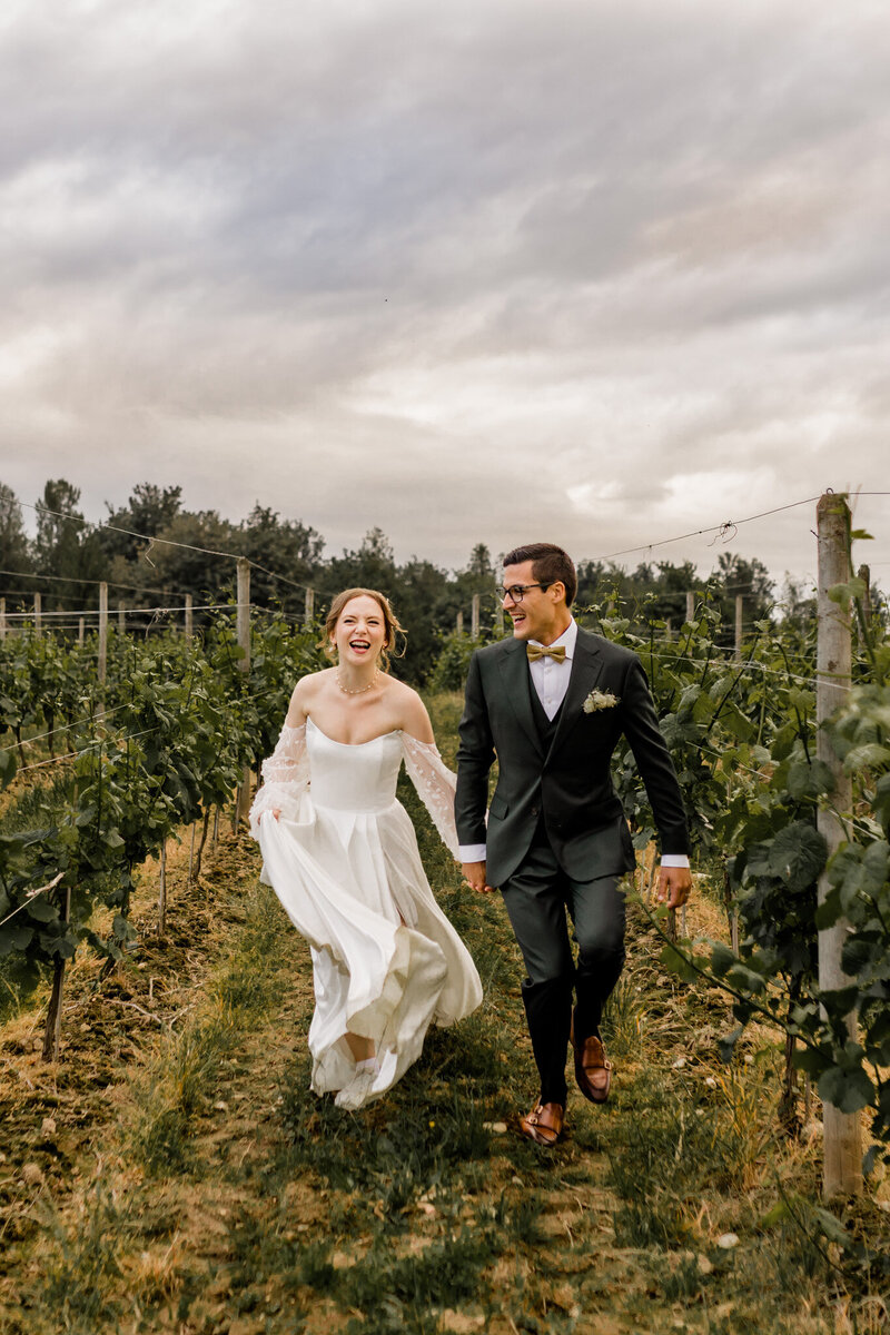 matching tattoos during vancouver boho elopement captured by Langley Wedding Photographer
