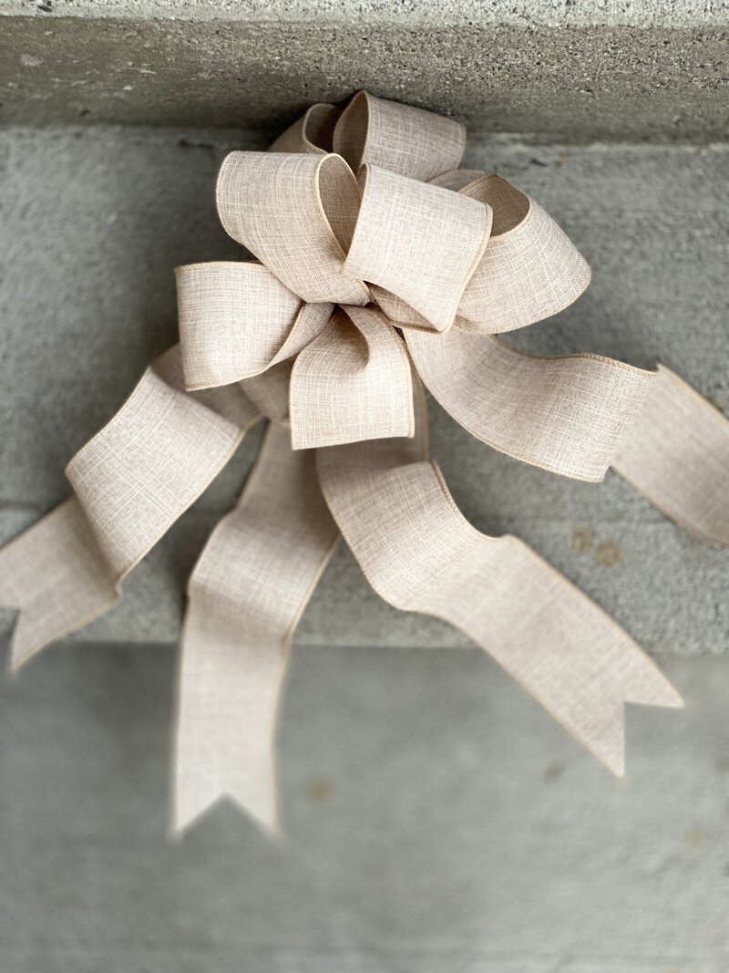 BKC4U BURLAP SWAG BOW