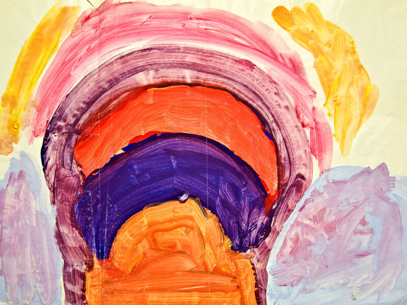 Brent Ray Fraser Rainbow Painting 1982