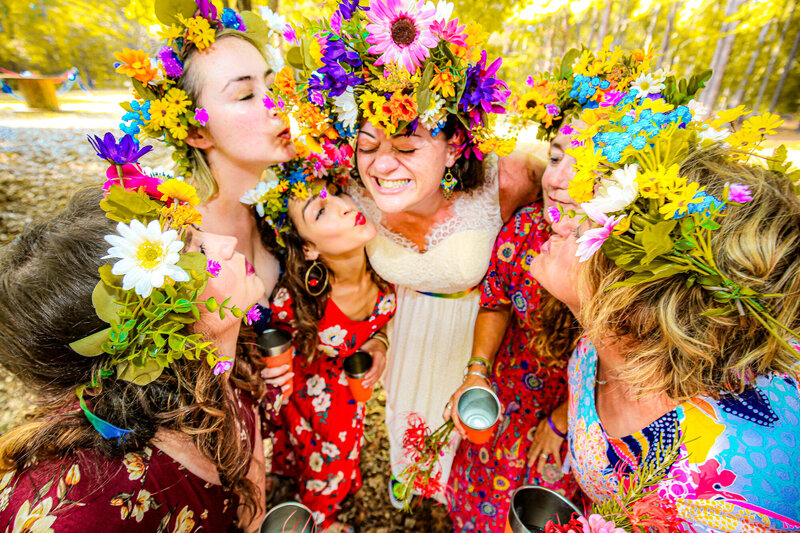 Light Shifter Studios captures wedding photography of a bride and her bridesmaids at a destination wedding