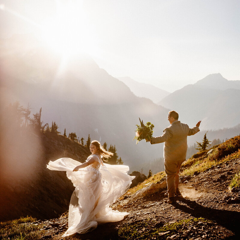 Montana Elopement Photographer gets married in Washington.
