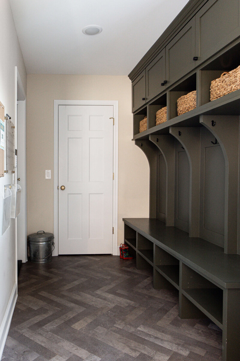 Whole Home Remodel Front Porch Design with Man giving his dog a treat
