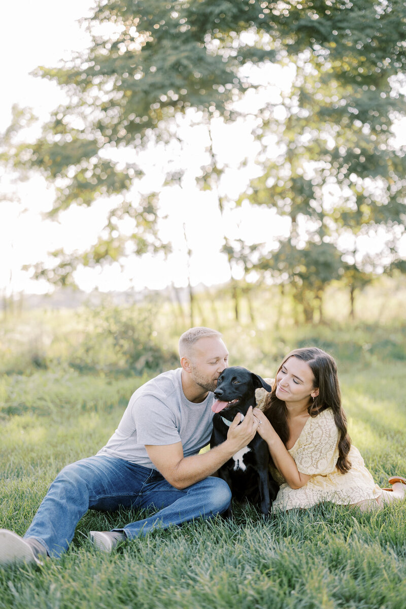 Couple gets engaged with dog in Pennsylvania