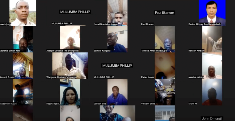 Live class screenshot