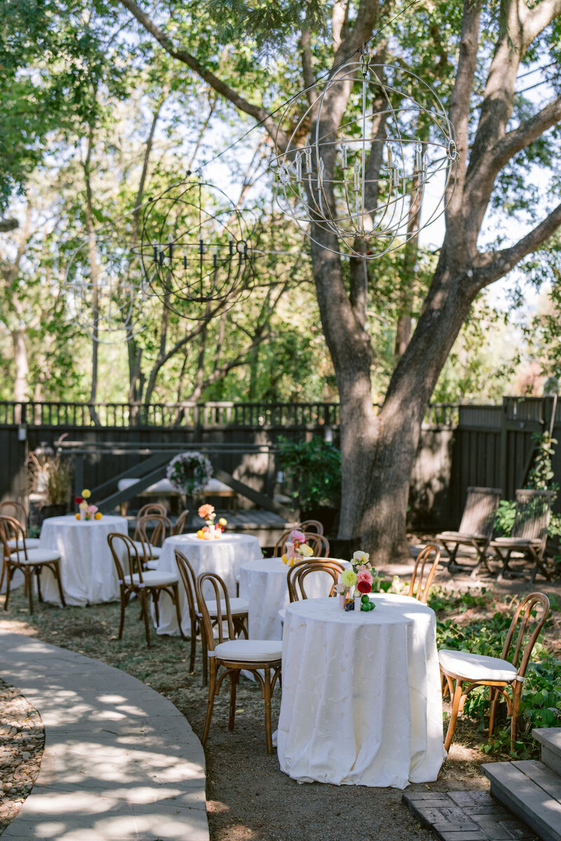 CHANDA DANIELS  WEDDING TABLESCAPES IN WOODSIDE, CALIFORNIA