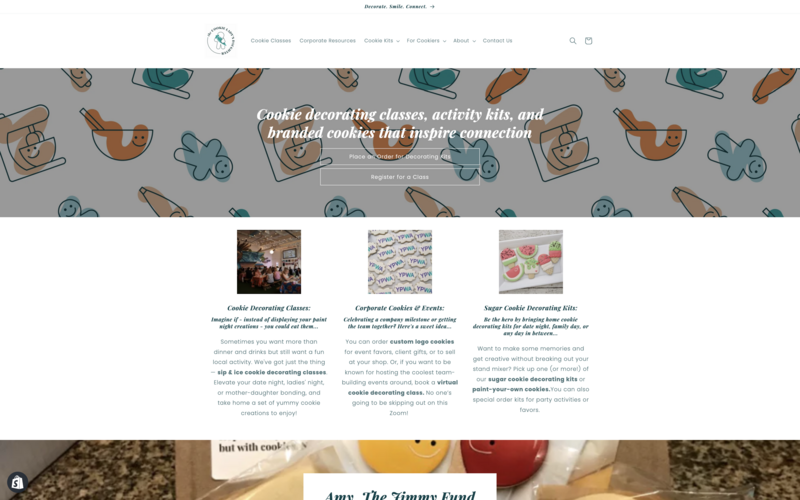 Website Design for a Massachusetts Cookie Decorating Business