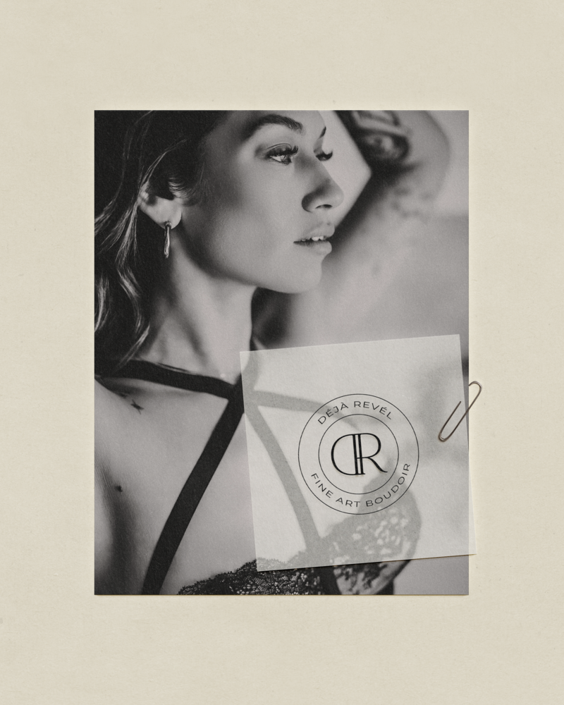 Deja Revel Fine Art Boudoir Brand Mockup Light