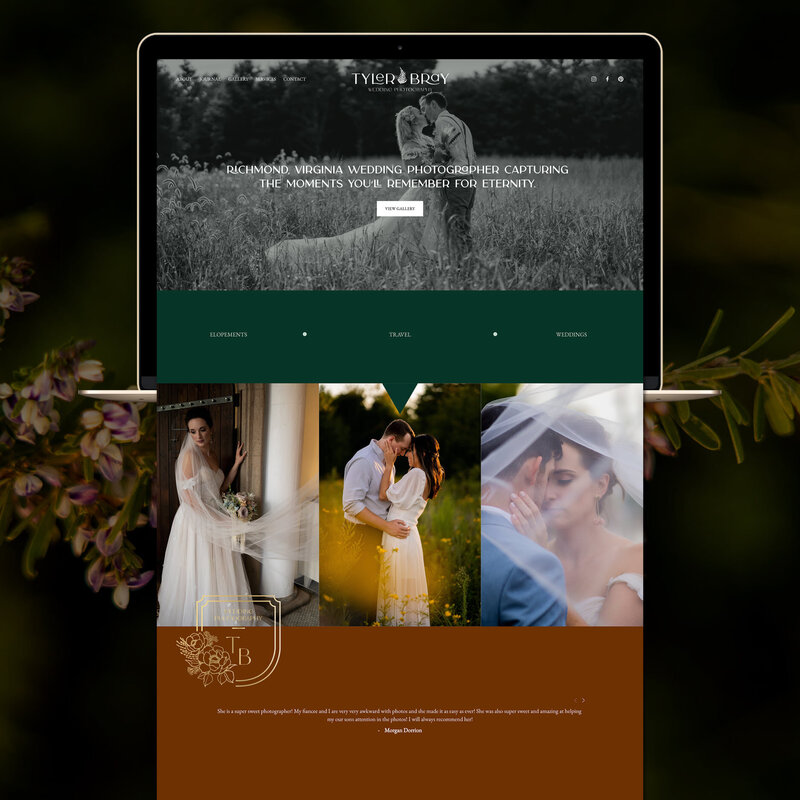 wedding photography website