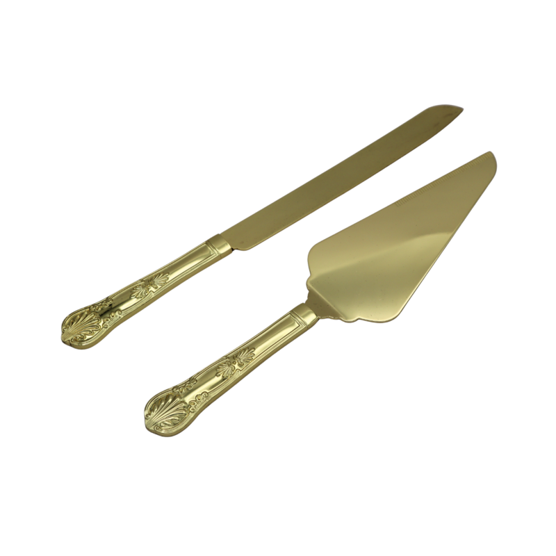 SALLI Gold Cake Cutting Set