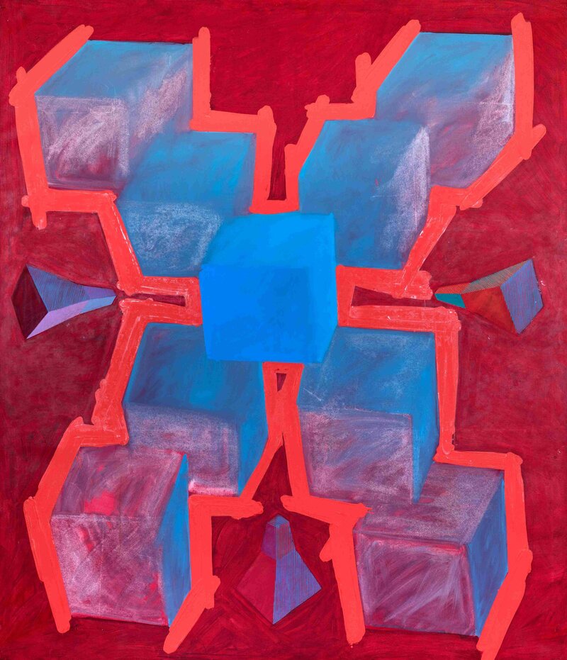 Crossover-Sensitive Parts, 1991 Oil on canvas 244 x 210 cm (1)_11zon
