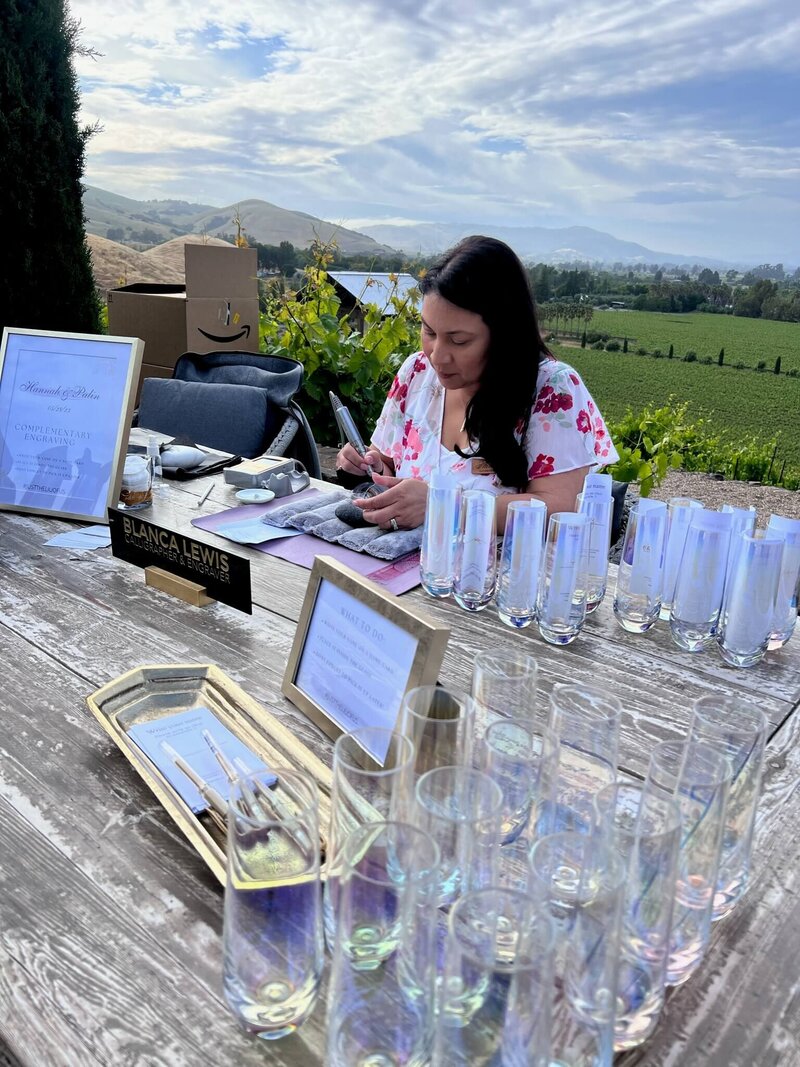 San Francisco wedding calligrapher and favors (3)