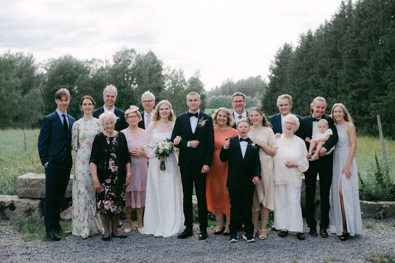 Wedding photo of an Intimate  wedding reception  in Porvoo by photographer Hannika Gabrielsson