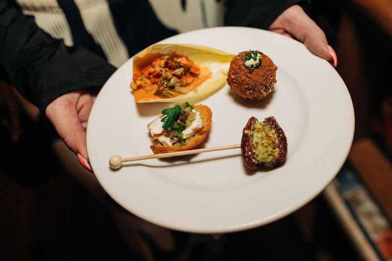 Signature dishes from Lou Lou by Lola Cafe served during Dart Collective Chicago chapter launch celebration