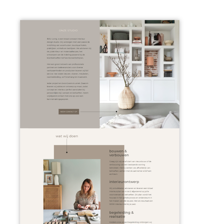 The Roar Showit Web Design Website Template Layout Bou Living Lookbook 5
