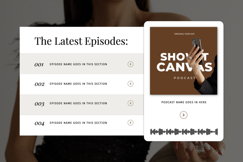 Latest Episode Podcast Page Showit