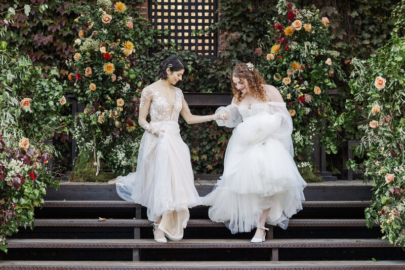 Cute bridal details of Intimate Micro Wedding styled shoot of wedding bouquet, bridal shoes, and boutonniere