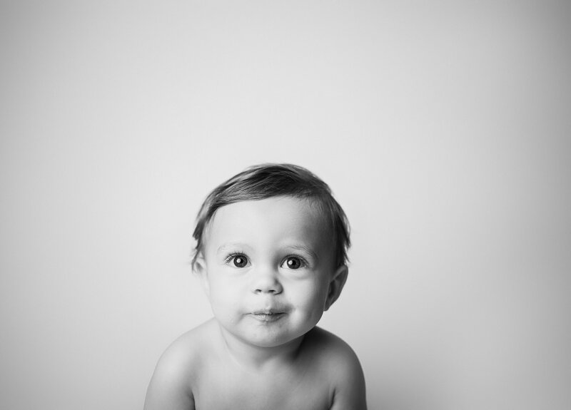 one year old baby milestone photography