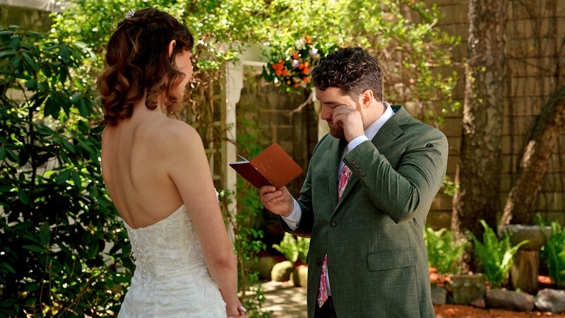 Holly Kell Creative Michigan Wedding Videographer backyard wedding in Michigan