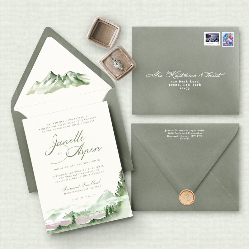 Invitation Card-Mountain