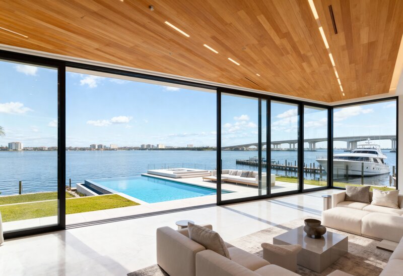 Visualisation of a modern coastal residence for Tampa Bay realtors