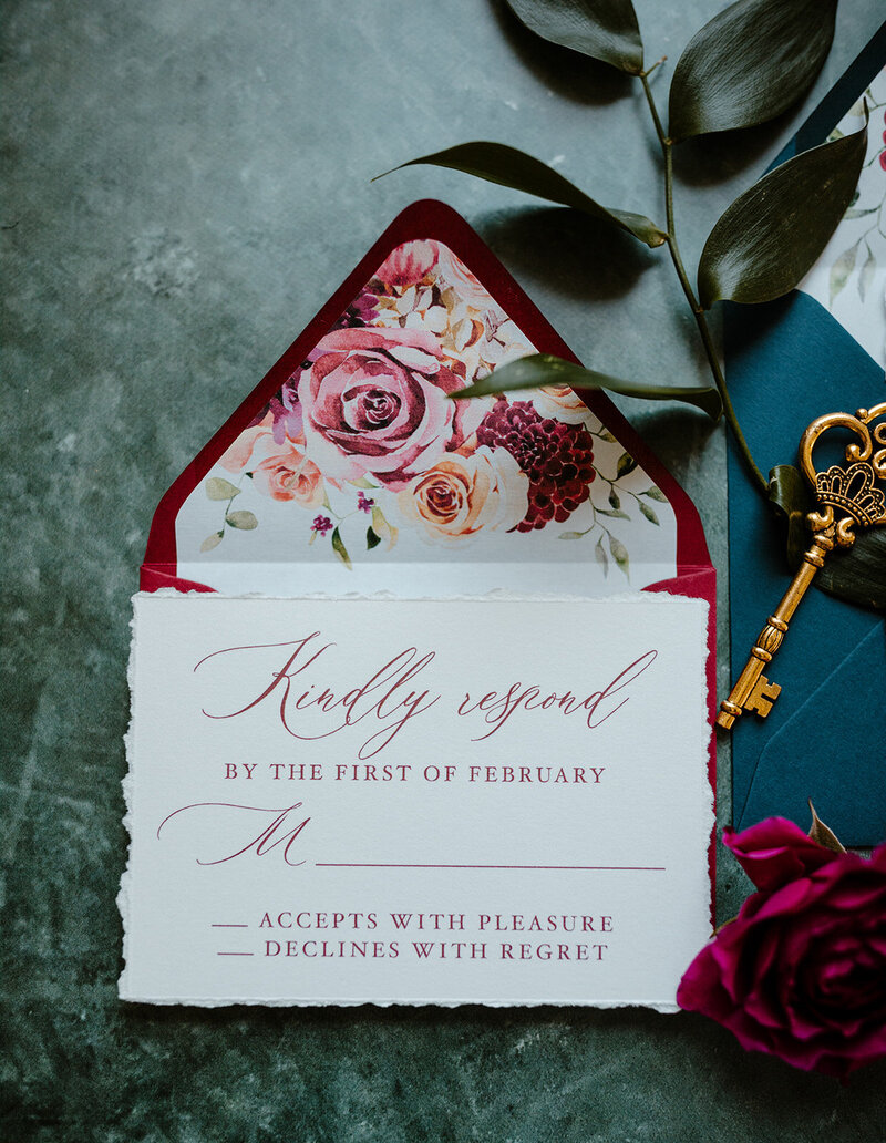 invitation suite for micro wedding in San Diego