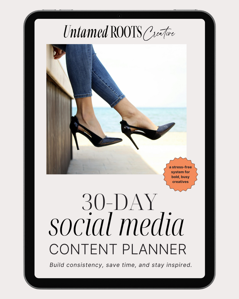 30 prompts that take the guesswork out of what to post and help you connect with your people in a way that feels good—not forced. 

Use these ideas as a launchpad for your own creativity.

No pressure to post daily. No chasing perfection. Just small, intentional steps that add up to real momentum.