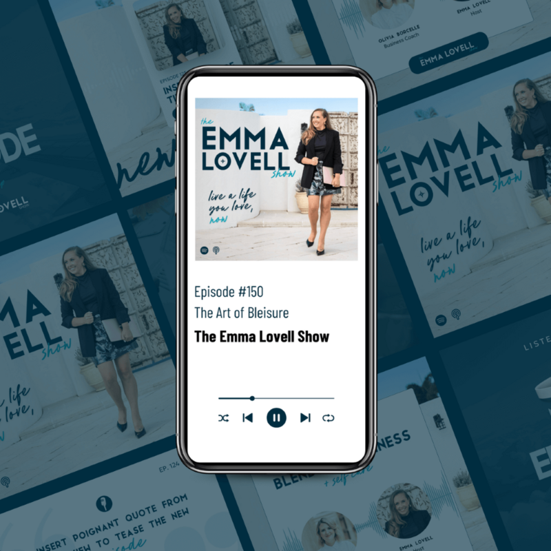 Emma Lovell Podcast Assets Rebrand by Leithal and Co. Design