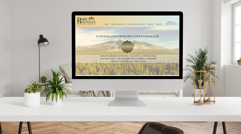 root resonance website mockup