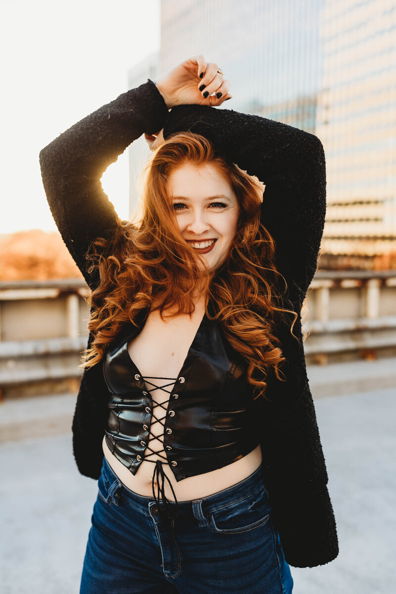 woman sitting on ground